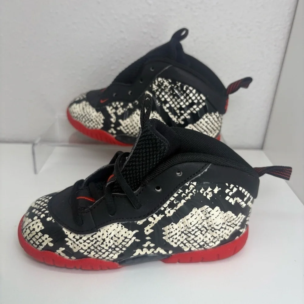 Nike Little Posite One 'Albino Snakeskin' 723947-104 (TD) 8C